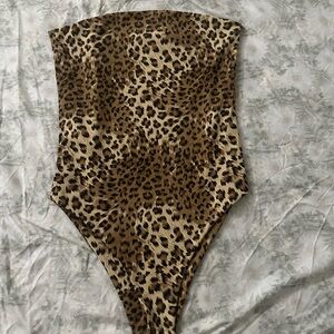 Leopard Print Women's Bodysuit